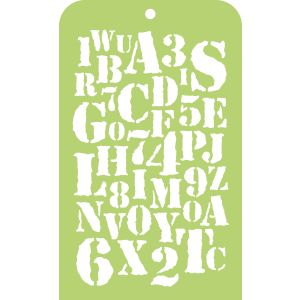 Kaisercraft Mini Designer Templates 3.5 inch X5.75 inch Typography