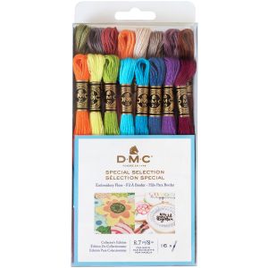 DMC Embroidery Floss Pack 8.7yd 16 Per Pkg New Colors