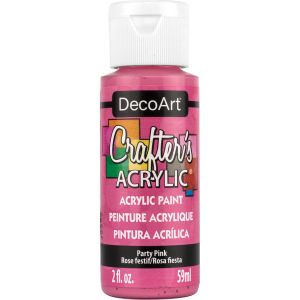 Crafter's Acrylic All-Purpose Paint 2oz-Party Pink