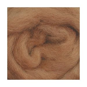 Wistyria Editions Wool Roving 12 inch .22Oz Camel
