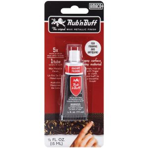 Rub n Buff Metallic Wax Finish .5oz Ebony