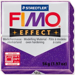 Fimo Effect Polymer Clay 2oz-Glitter Purple
