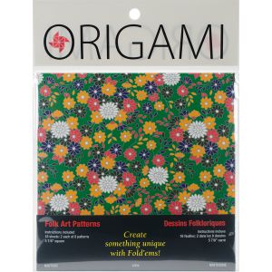 Fold Ems Origami Paper 5.875 Inch 16 Per Pkg Folk Art