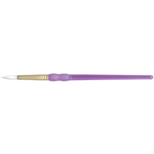 Crafter's Choice White Taklon Round Brush-Size 6