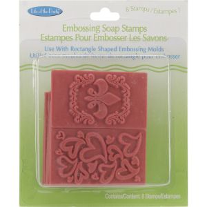 Soap Embossing Stamp Assortment 8 Per Pkg Rectangle