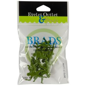 Eyelet Outlet Shape Brads 12 Per Pkg Army Men
