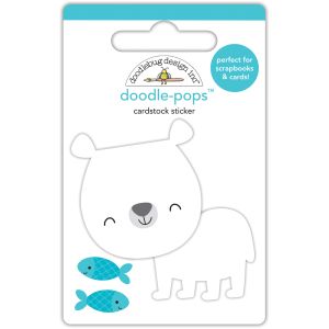 Doodlebug Doodle Pops 3D Stickers At The Zoo Patrick Polar Bear