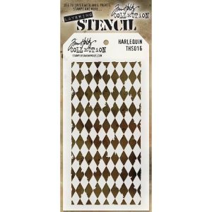 Tim Holtz Layered Stencil 4.125 inch X8.5 inch Harlequin