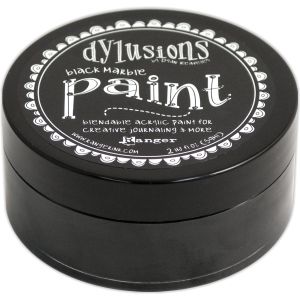Dylusions Blendable Acrylic Paint 2Oz Black Marble 1 Pack of 1 piece