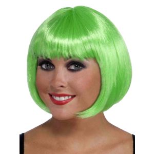 Short Bob Green Wig Adult