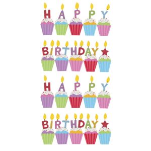 Sticko Stickers Birthday Cakes Glitter