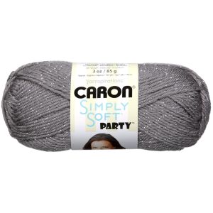 Caron Simply Soft Party Yarn Platinum Sparkle 1 pack 1 Skein