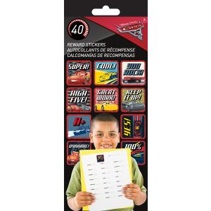 SandyLion Teacher Reward Stickers 4 Sheets Per Pkg Cars 3