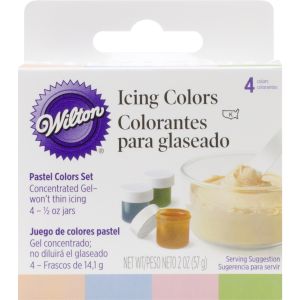 Icing Colors .5oz 4 Per Pkg Pastel