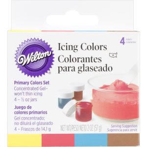 Icing Colors .5oz 4 Per Pkg Primary