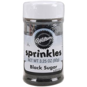 Sugar Sprinkles 3.25oz Black 1 pack of 1 piece