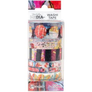 Dina Wakley Media Washi Tape 2 6 Rolls 1 Pack of 6 Pieces