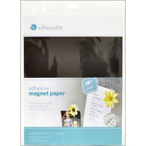 Silhouette Adhesive Magnet Paper 4 Per Pkg 8.5 inch X11 inch