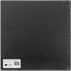 Grafix Medium Weight Chipboard Sheets 12 inch X12 inch 25 Per Pkg Black