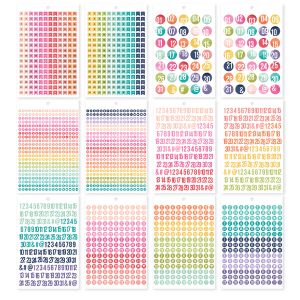 Carpe Diem A5 Planner Sticker Tablet Numbers 2149 Per Pkg