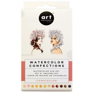 Prima Watercolor Confections Watercolor Pans 12 Per Pkg Complexion
