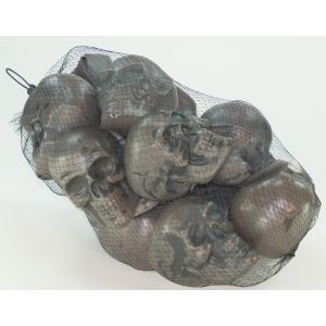 Forum Novelties Bag Of Small Skull Heads 12Pcs Prop Decoration