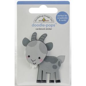 Doodlebug Doodle Pops 3D Stickers Billy Goat