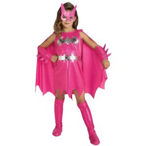 Pink Batgirl Kids Costume Medium
