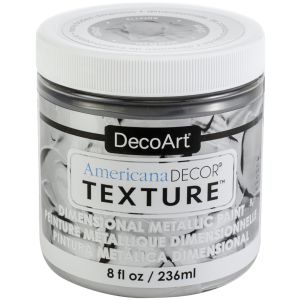 Americana Decor Texture Metallics 8oz Silver
