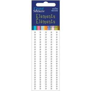 Mark Richards Crystal Stickers Elements 3mm Round 125 Per Pkg -Clear