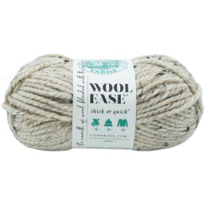 Lion Brand Wool Ease Thick and Quick Yarn Grey Marble 1 Pack of 1 Skein