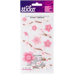 Sticko Dimensional Stickers Cherry Blossom