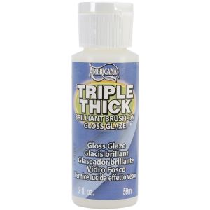 Triple Thick Brilliant Brush On Gloss Glaze 2oz 