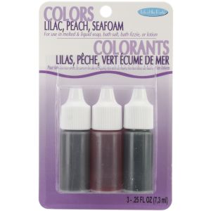 Colors .75oz 3 Per Pkg -Lilac Peach & Seafoam