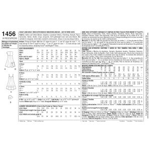 Simplicity Girls Dress With Bodice Variations and Hat 7 8 10 12 14