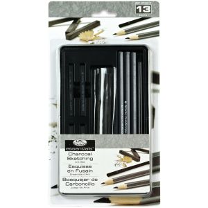 Advanced Charcoal Art Set W Tin 