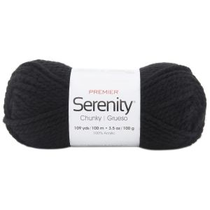 Premier Yarns Serenity Chunky Yarn Solid Raven 1 pack of 1 Skein