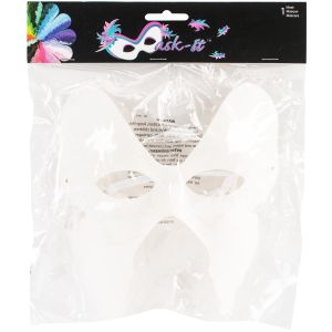 Paper Mask It Butterfly Mask Form 7 Inch White