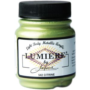 Jacquard Lumiere Metallic Acrylic Paint 2.25Oz Citrine