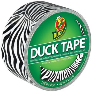 Patterned Duck Tape 1.88 inch X10yd Zebra