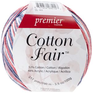 Premier Yarns Cotton Fair Multi Yarn America 1 pack of 1 Skein