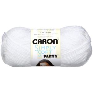 Caron Simply Soft Party Yarn Snow Sparkle 1 Pack of 1 Skein