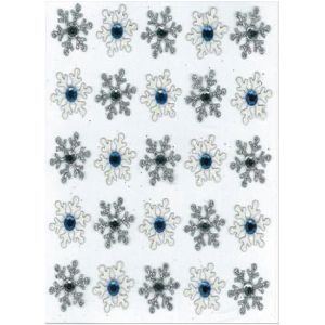Jolee s Cabochon Dimensional Repeat Stickers Snowflake Repeats