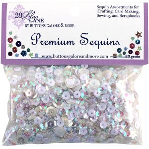 28 Lilac Lane Premium Sequins 20g Marshmallow