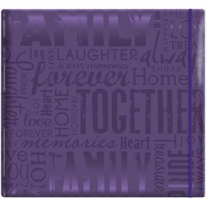 MBI Gloss Post Bound Album 12 inch X12 inch Family Purple