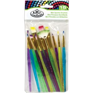 Mini Sparkle Brush Set 15 Per Pkg
