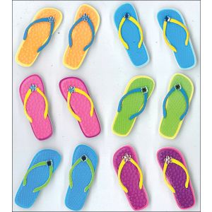 Jolee s Cabochon Dimensional Repeat Stickers Flip Flops