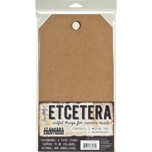 Tim Holtz Etcetera Medium Tag 6.5 inch X12 inch 