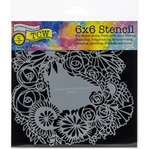 Crafter s Workshop Template 6 inch X6 inch Floral Statement