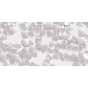 Edible Glitter .04oz Silver Hearts 1 Pack of 1 Piece
